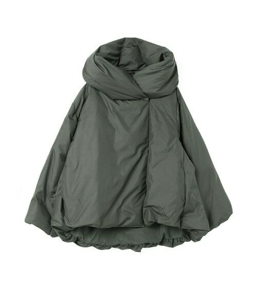 mizuiro ind / ミズイロインド その他アウター | mizuiro ind フード付きショートダウンジャケット（チャコールグレー(color92)）