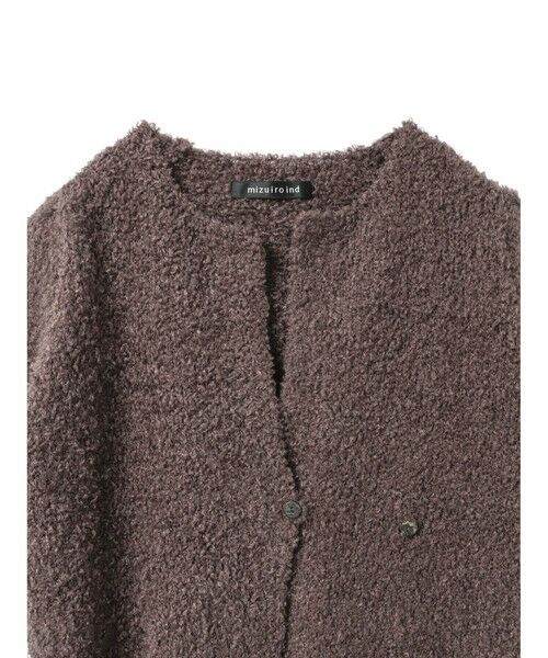 mizuiro ind / ミズイロインド カーディガン・ボレロ | mizuiro ind ヘアリーヤーンフレンチスリーブカーディガン | 詳細3