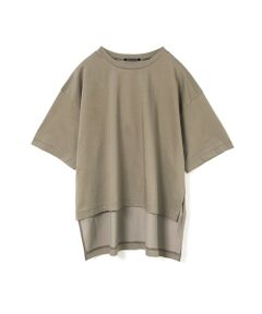 mizuiro ind / ミズイロインド カットソー | mizuiro ind サイドスリットワイドチュニックTシャツ