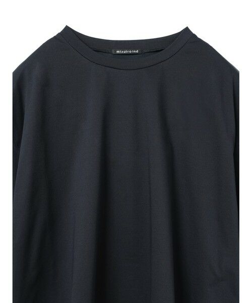 mizuiro ind / ミズイロインド カットソー | mizuiro ind サイドスリットワイドチュニックTシャツ | 詳細3