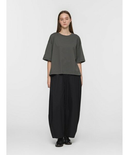 mizuiro ind / ミズイロインド カットソー | mizuiro ind サイドスリットワイドチュニックTシャツ | 詳細15