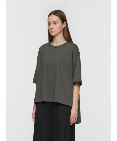 mizuiro ind / ミズイロインド カットソー | mizuiro ind サイドスリットワイドチュニックTシャツ | 詳細12