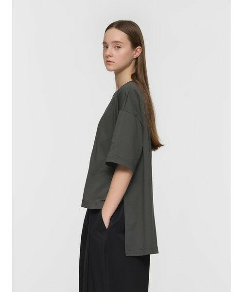 mizuiro ind / ミズイロインド カットソー | mizuiro ind サイドスリットワイドチュニックTシャツ | 詳細13
