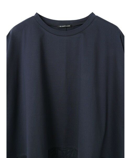 mizuiro ind / ミズイロインド カットソー | mizuiro ind メッシュヘムワイドプルオーバー | 詳細3