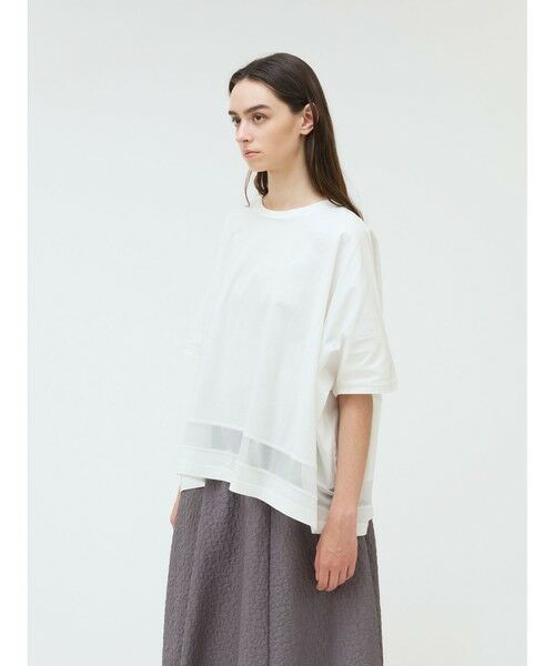 mizuiro ind / ミズイロインド カットソー | mizuiro ind メッシュヘムワイドプルオーバー | 詳細11