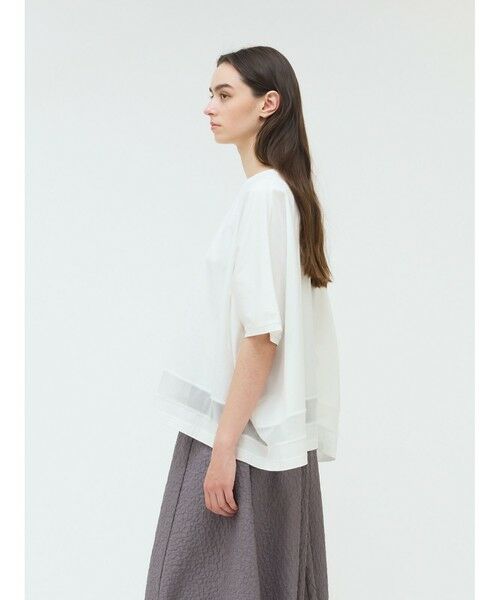 mizuiro ind / ミズイロインド カットソー | mizuiro ind メッシュヘムワイドプルオーバー | 詳細12