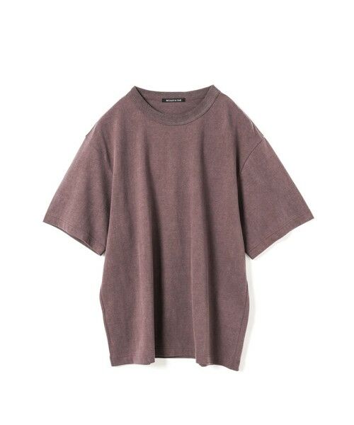 mizuiro ind / ミズイロインド カットソー | mizuiro ind クルーネックワイドTシャツ（ブラウン(color44)）