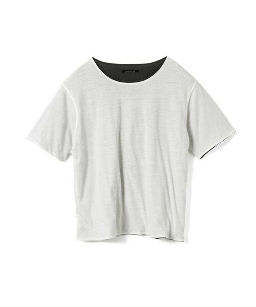 mizuiro ind / ミズイロインド カットソー | mizuiro ind バイカラーリバーシブルTシャツ | 詳細1