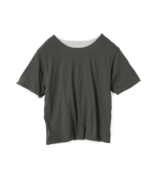 mizuiro ind / ミズイロインド カットソー | mizuiro ind バイカラーリバーシブルTシャツ | 詳細8