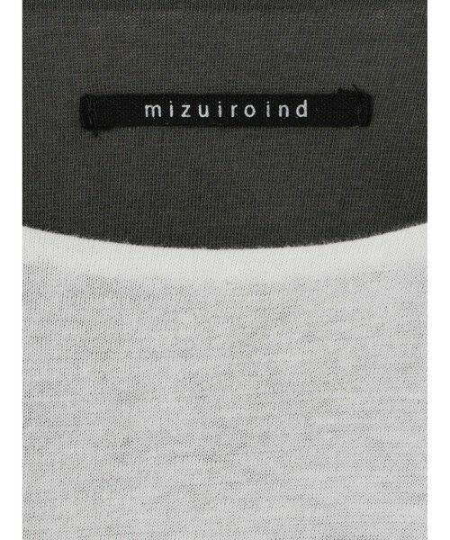 mizuiro ind / ミズイロインド カットソー | mizuiro ind バイカラーリバーシブルTシャツ | 詳細2