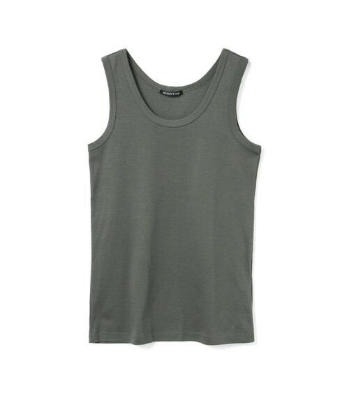 mizuiro ind / ミズイロインド カットソー | mizuiro ind ベーシックタンクトップ（ダークグレー(color92)）
