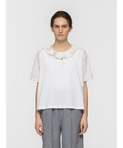 mizuiro ind / ミズイロインド カットソー | mizuiro ind フリルカラースキッパーTシャツ