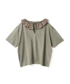mizuiro ind / ミズイロインド カットソー | mizuiro ind フリルカラースキッパーTシャツ