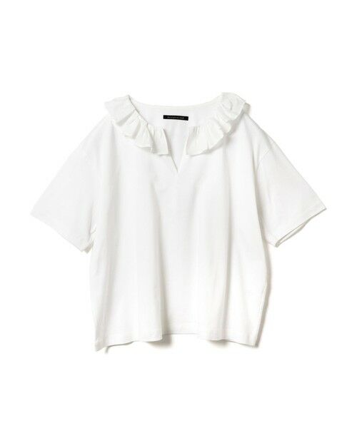 mizuiro ind / ミズイロインド カットソー | mizuiro ind フリルカラースキッパーTシャツ | 詳細1