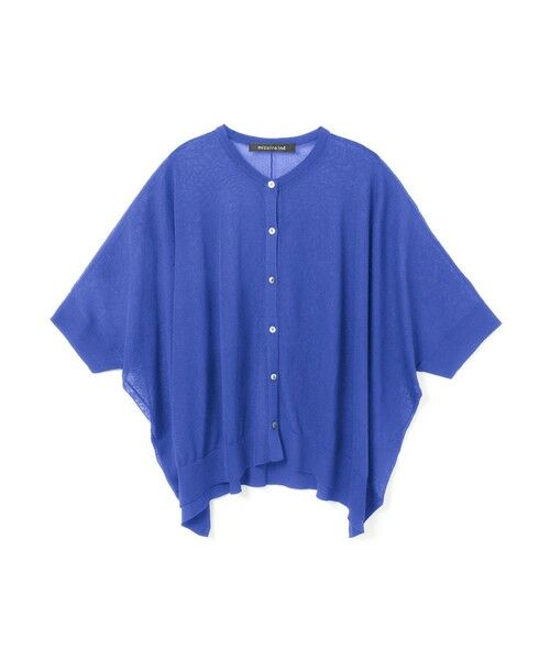 mizuiro ind / ミズイロインド カーディガン・ボレロ | mizuiro ind ハイガーゼワイドカーディガン（ブルー(color31)）