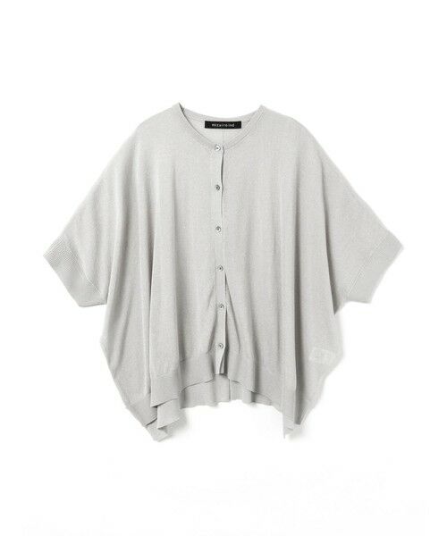 mizuiro ind / ミズイロインド カーディガン・ボレロ | mizuiro ind ハイガーゼワイドカーディガン（ライトグレー(color90)）