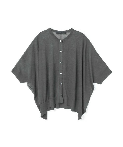 mizuiro ind / ミズイロインド カーディガン・ボレロ | mizuiro ind ハイガーゼワイドカーディガン（ダークグレー(color92)）