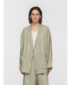 mizuiro ind / ミズイロインド テーラードジャケット | mizuiro ind リネンワイドシャツジャケット