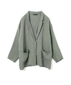 mizuiro ind / ミズイロインド テーラードジャケット | mizuiro ind リネンワイドシャツジャケット