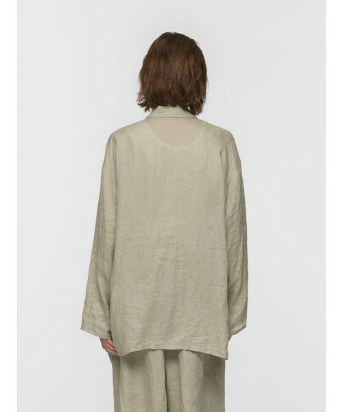mizuiro ind / ミズイロインド テーラードジャケット | mizuiro ind リネンワイドシャツジャケット | 詳細3