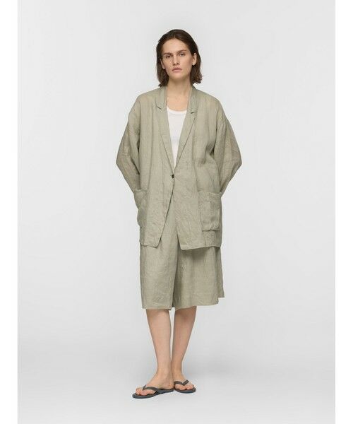 mizuiro ind / ミズイロインド テーラードジャケット | mizuiro ind リネンワイドシャツジャケット | 詳細4