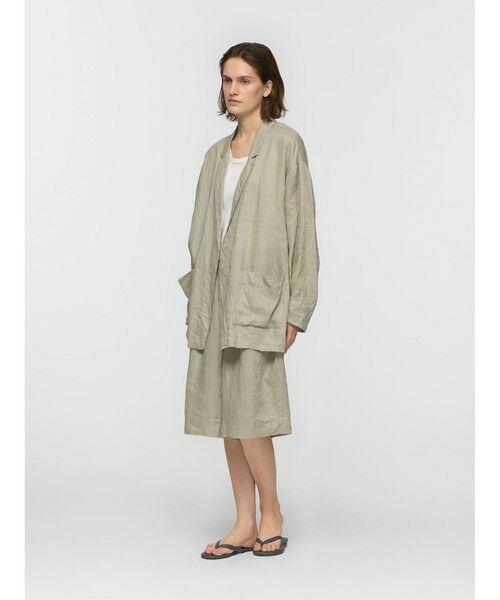 mizuiro ind / ミズイロインド テーラードジャケット | mizuiro ind リネンワイドシャツジャケット | 詳細5