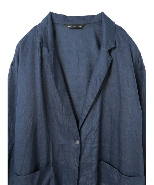 mizuiro ind / ミズイロインド テーラードジャケット | mizuiro ind リネンワイドシャツジャケット | 詳細10