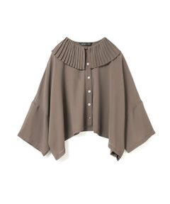 mizuiro ind / ミズイロインド シャツ・ブラウス | mizuiro ind プリーツカラーワイドシャツ