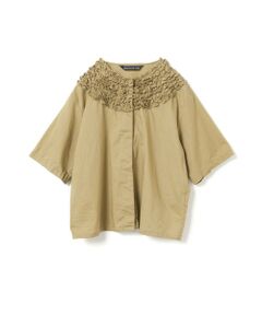 mizuiro ind / ミズイロインド シャツ・ブラウス | mizuiro ind フリルデザインクルーネックシャツ