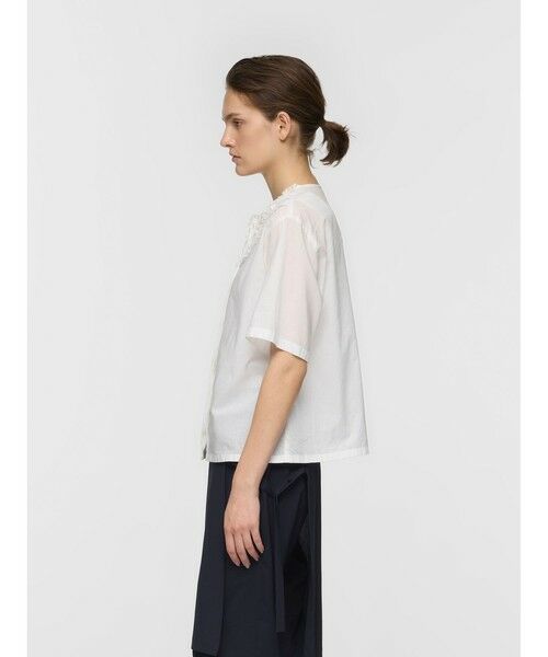 mizuiro ind / ミズイロインド シャツ・ブラウス | mizuiro ind フリルデザインクルーネックシャツ | 詳細4