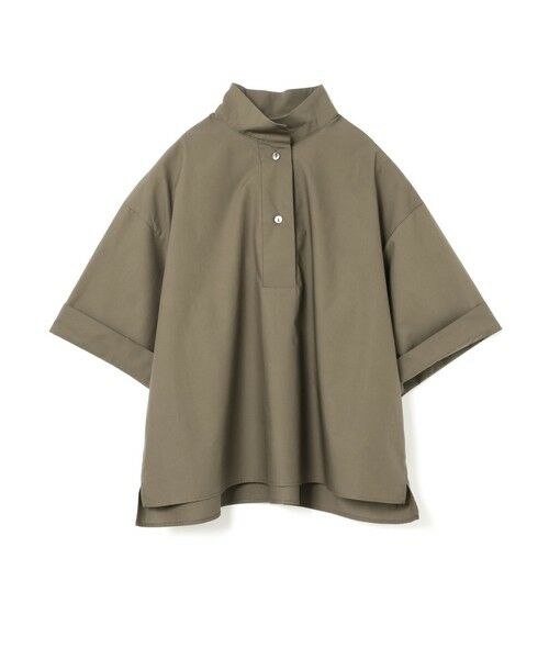 mizuiro ind / ミズイロインド シャツ・ブラウス | mizuiro ind オブロングカラープルオーバーシャツ（チャコールグレー(color92)）