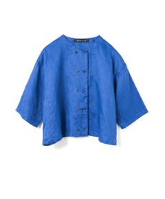 mizuiro ind / ミズイロインド シャツ・ブラウス | mizuiro ind リネンダブルクルーネックシャツ