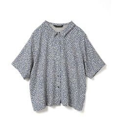 mizuiro ind / ミズイロインド シャツ・ブラウス | mizuiro ind プリントハーフスリーブシャツ