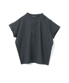 mizuiro ind / ミズイロインド シャツ・ブラウス | mizuiro ind コットンリネンアシンメトリーカラーシャツ