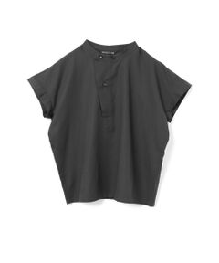 mizuiro ind / ミズイロインド シャツ・ブラウス | mizuiro ind コットンリネンアシンメトリーカラーシャツ