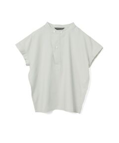 mizuiro ind / ミズイロインド シャツ・ブラウス | mizuiro ind コットンリネンアシンメトリーカラーシャツ