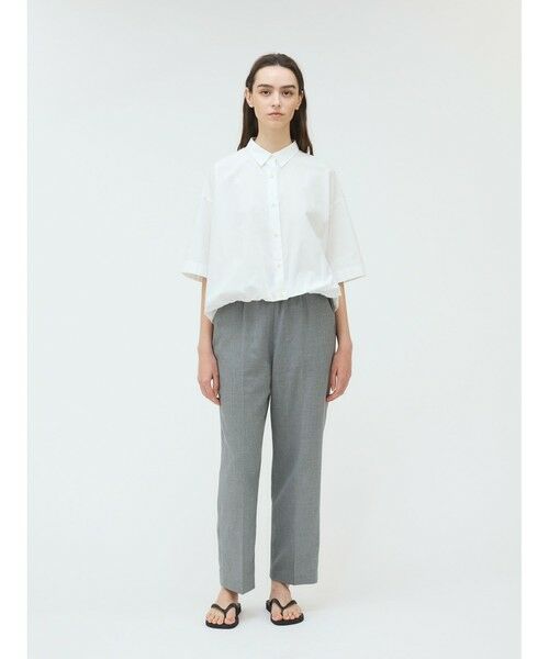 mizuiro ind / ミズイロインド シャツ・ブラウス | mizuiro ind ハーフスリーブバルーンシャツ | 詳細12