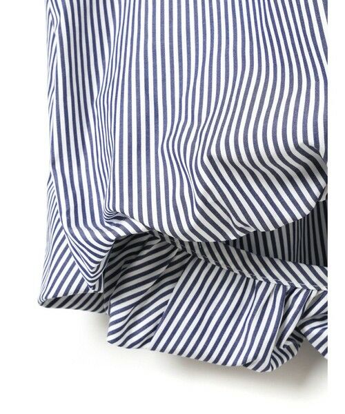 mizuiro ind / ミズイロインド シャツ・ブラウス | mizuiro ind ストライプハーフスリーブバルーンシャツ | 詳細8