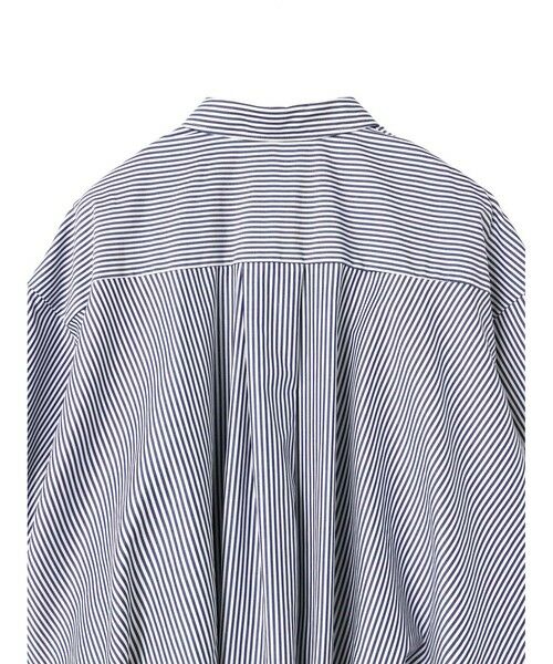 mizuiro ind / ミズイロインド シャツ・ブラウス | mizuiro ind ストライプハーフスリーブバルーンシャツ | 詳細10