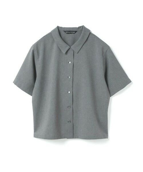 mizuiro ind / ミズイロインド シャツ・ブラウス | mizuiro ind ハーフスリーブシャツ（グレー(color91)）