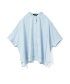 mizuiro ind / ミズイロインド シャツ・ブラウス | mizuiro ind ハーフスリーブスタンドカラーワイドシャツ