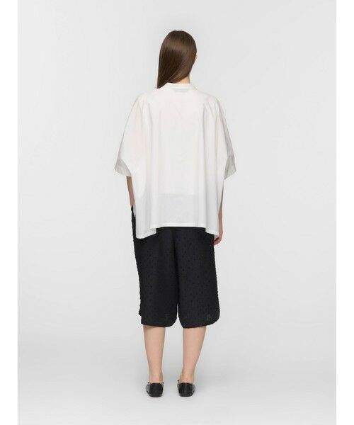 mizuiro ind / ミズイロインド シャツ・ブラウス | mizuiro ind ハーフスリーブスタンドカラーワイドシャツ | 詳細12