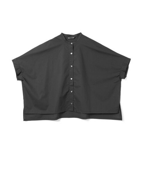 mizuiro ind / ミズイロインド シャツ・ブラウス | mizuiro ind ハーフスリーブスタンドカラーワイドシャツ | 詳細14