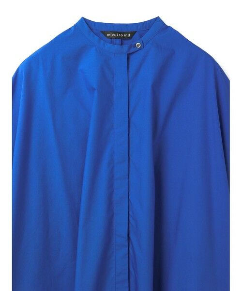 mizuiro ind / ミズイロインド シャツ・ブラウス | mizuiro ind スタンドカラーコクーンシャツ | 詳細4
