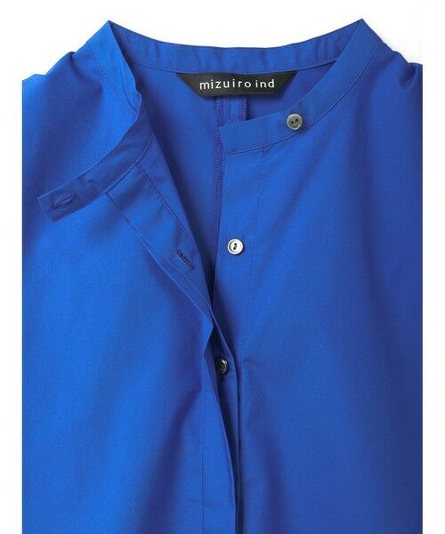 mizuiro ind / ミズイロインド シャツ・ブラウス | mizuiro ind スタンドカラーコクーンシャツ | 詳細5