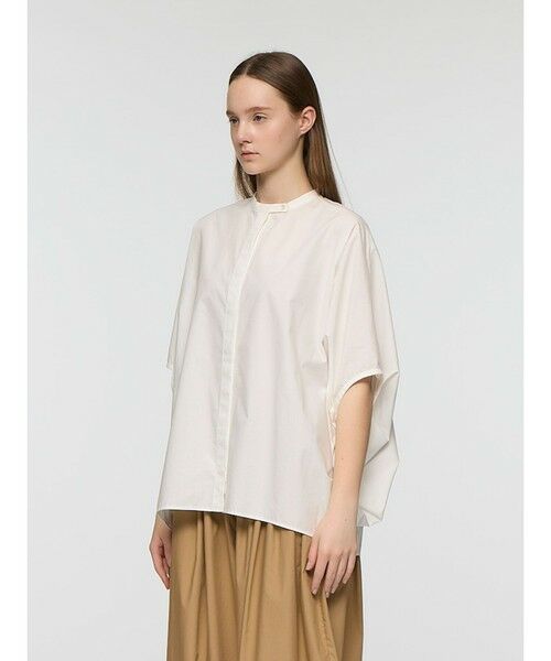 mizuiro ind / ミズイロインド シャツ・ブラウス | mizuiro ind スタンドカラーコクーンシャツ | 詳細16