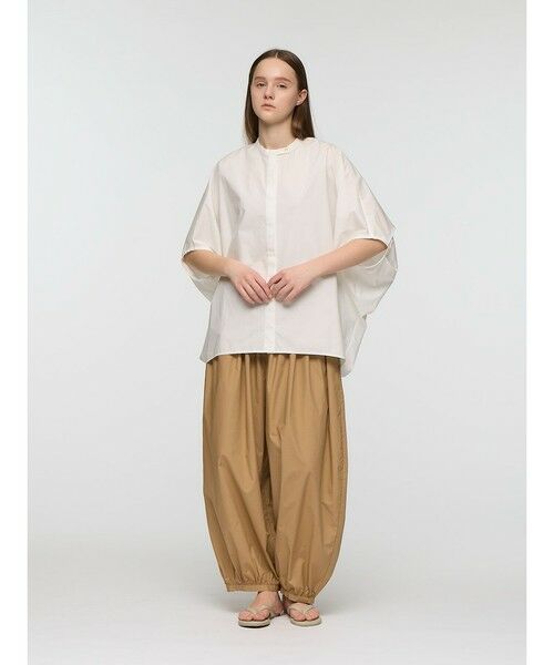 mizuiro ind / ミズイロインド シャツ・ブラウス | mizuiro ind スタンドカラーコクーンシャツ | 詳細19
