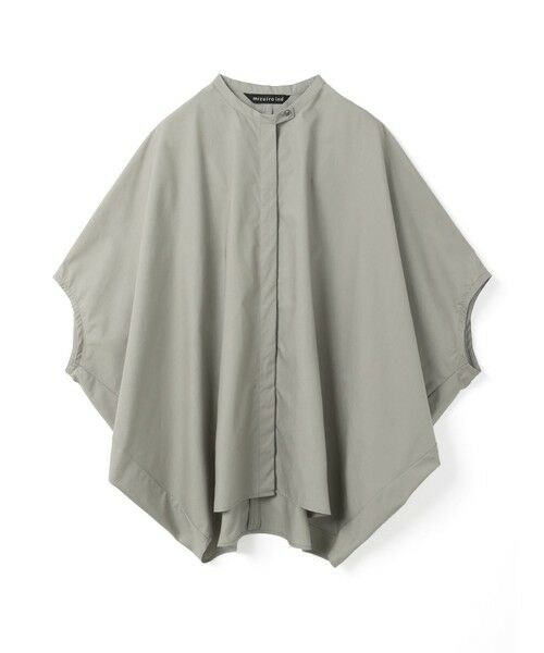 mizuiro ind / ミズイロインド シャツ・ブラウス | mizuiro ind スタンドカラーコクーンシャツ（グレー(color91)）
