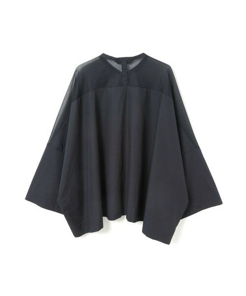 mizuiro ind / ミズイロインド シャツ・ブラウス | mizuiro ind シアーショルダースタンドカラーワイドシャツ | 詳細6