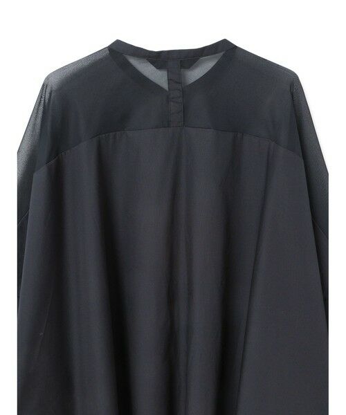 mizuiro ind / ミズイロインド シャツ・ブラウス | mizuiro ind シアーショルダースタンドカラーワイドシャツ | 詳細7